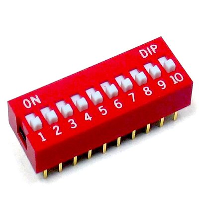 Chave DIP Switch 10 Vias