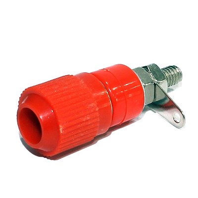 Borne para Pino Banana 11x33mm Vermelho