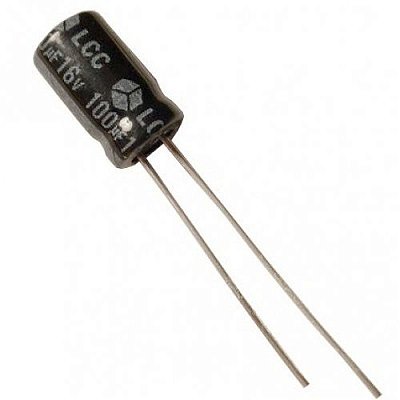 Capacitor Eletrolítico 100uF 16V