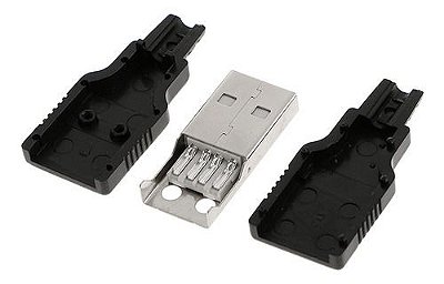 Conector Usb Macho Tipo A 4 Pinos