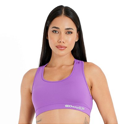Top de Compressão Feminino Onnze Sports Alta Sustentação Lilás
