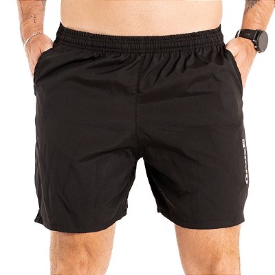 Bermuda de Tactel Onnze Sports Secagem Rápida para Corrida Black