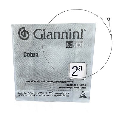 Corda Avulsa Giannini Si 2° Violão Aço - GEEFLE