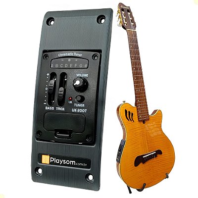 Captador UK300T Adaptado Para Preamp Akkord Violão Condor CFN CFS