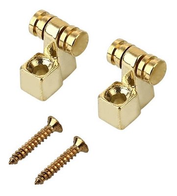 Rebaixador de Cordas Retentor String tree Roller para Guitarra Dourado