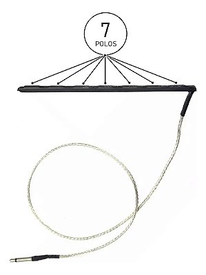 Captador de Rastilho para Violão 7 Cordas 80mm