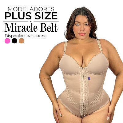 Cinta Modeladora Feminina Body com Bojo Plus Size