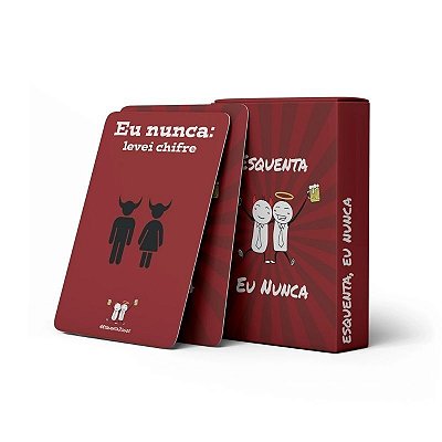 Jogo de Cartas Bebida Shot Drink Esquenta Eu Nunca Baralho