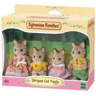 Sylvanian Families Família Dos Gatos Listrados Epoch 5180