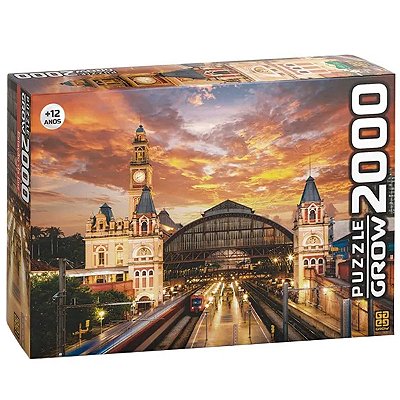Quebra Cabeça Puzzle Estação da Luz São Paulo 2000Peças Grow