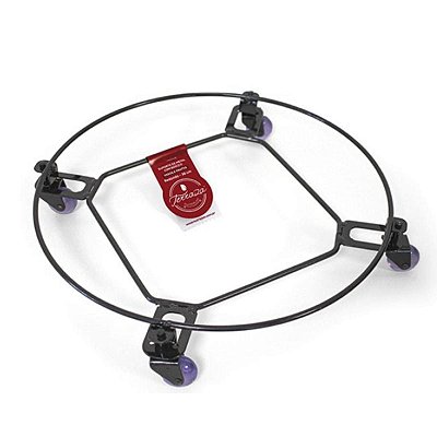 Suporte Rodizio Para Vaso 29cm Preto - Nutriplan