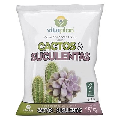 Terra Para Cacto e Suculentas 2kg - Nutriplan