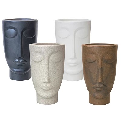 Vaso Face Homem Masculino 48 Grande Decorativo Para Escritório - Nutriplan