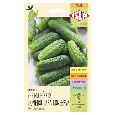 Semente Multi Pepino Pioneiro /Hibrido Conserva - Isla