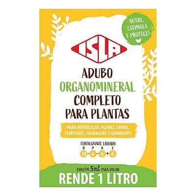 Adubo Fertilizante Isla Multiuso 5ml NPK Rende 1 Litro - Isla