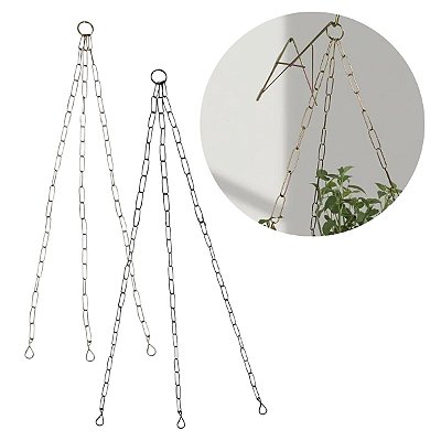 Corrente De Metal 64cm Para Pendurar Vaso de Planta - Nutriplan