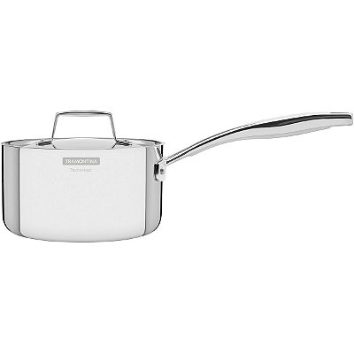 Panela Tramontina Inox C/ Tampa Corpo Triplo Grano 16cm