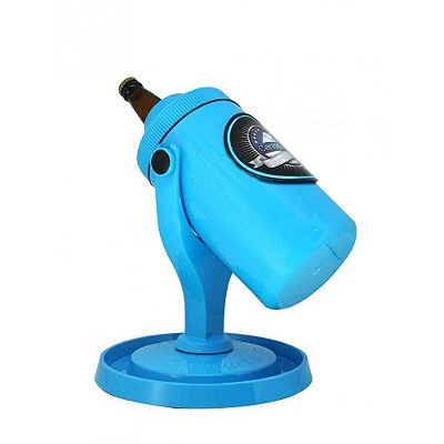 Porta Cerveja Cervegela Térmico C/ Suporte Rotativo Azul