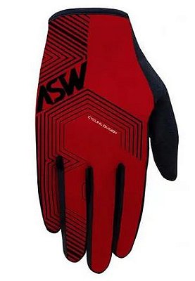 LUVA ASW FLEX POLYGON VERMELHO M