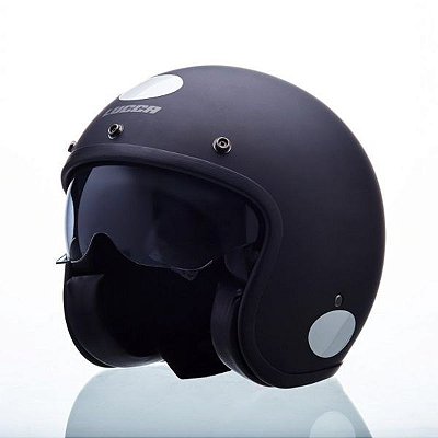 CAPACETE LUCCA SUBLIME CLASSIC BLACK TAMANHO 62