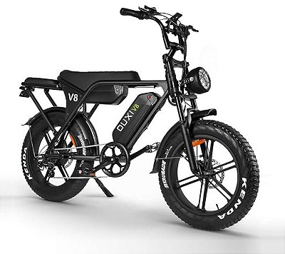 Bicicleta Fat Bike Eletrica V8 S 1000w 2 baterias