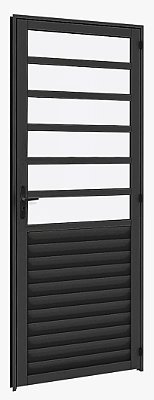 Porta Basculante - Alumínio Preto
