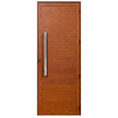 Porta Lambril Fechada - C/Puxador - Alumínio Madeirado Duplo