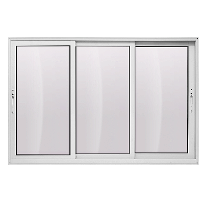 Vitro 3 Planos - Sem Grade - Alumínio Branco