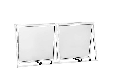Vitro Maxim-Ar - 2 Secções - Alumínio Branco