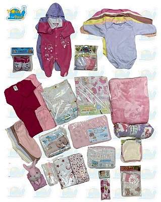 Kit Enxoval Feminino Completo - 36 Peças