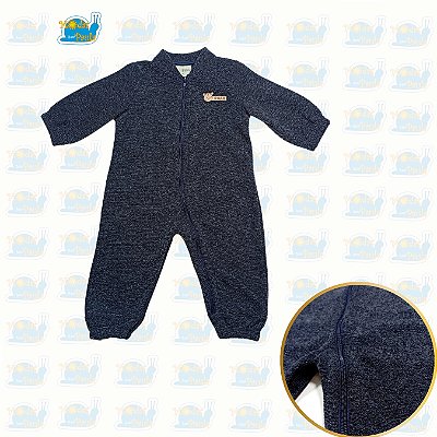 Macacão Bebê com Zíper – Forrado e Quentinho!