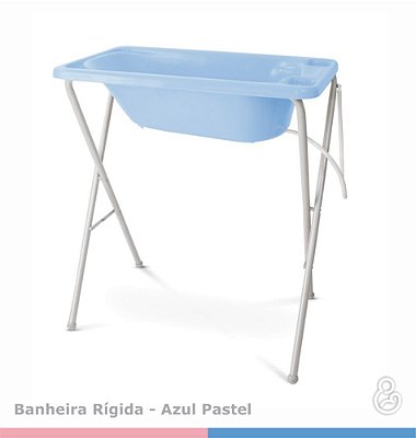 Banheira Rigida Azul / Suporte - Galzerano