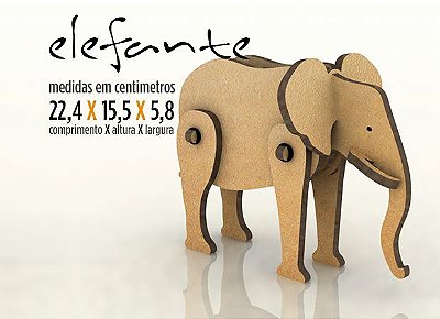 Animaldeiras Elefante sem Adesivo