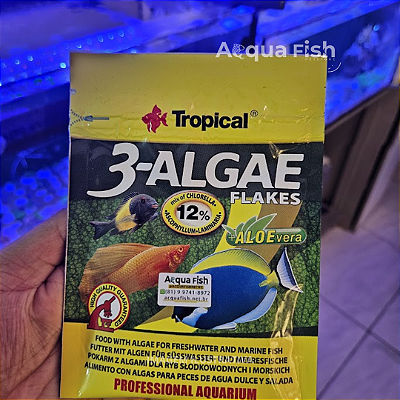 Ração Tropical 3-Algae Flakes