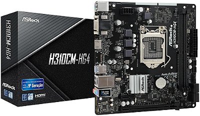PLACA MÃE INTEL ASROCK H310CM-HG4 DDR4 LGA1151