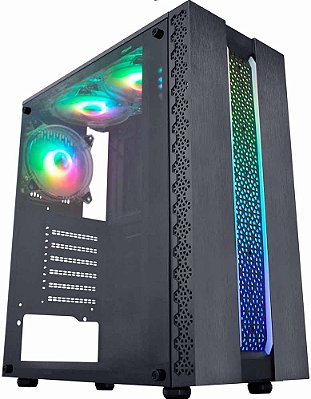 GABINETE GAMER INFINIT M908 RGB PRETO GAMEMAX