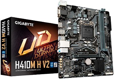 PLACA MÃE INTEL GIGABYTE H410M H V2 DDR4 LGA1200