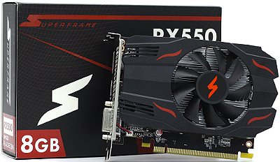 PLACA DE VÍDEO SUPERFRAME AMD RADEON RX 550 8GB GDDR5 128BITS