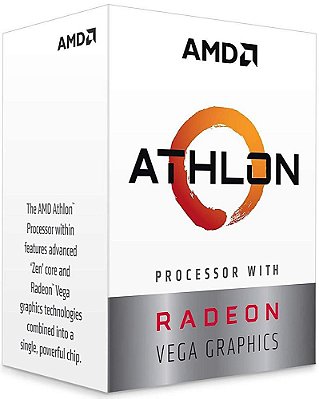 PROCESSADOR AMD ATHLON 240GE 3.5GHZ 5MB CACHE VEGA GRAPHICS AM4