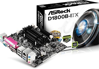 PLACA MÃE ASROCK D1800B-ITX DUAL CORE J1800 2.41GHZ DDR3