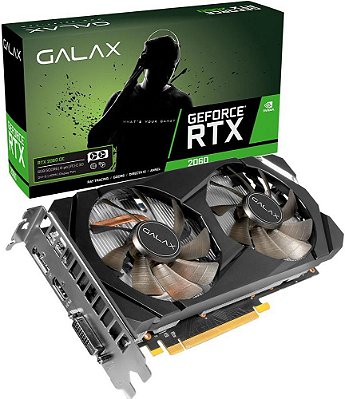 PLACA DE VÍDEO GALAX RTX 2060 1-CLICK OC 6GB GDDR6 192BIT