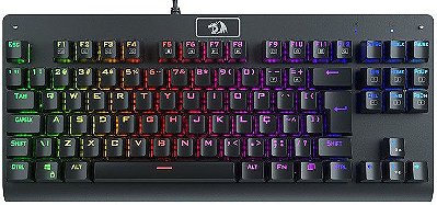 TECLADO MECÂNICO REDRAGON DARK AVENGER RGB SWITCH BLUE K568RGB-1