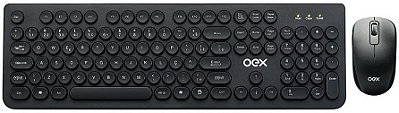 KIT TECLADO E MOUSE OEX POP+ SEM FIO TM410