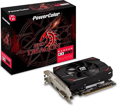 PLACA DE VÍDEO POWERCOLOR AMD RADEON RX 550 4GB GDDR5 128BITS 4GBD5-DH