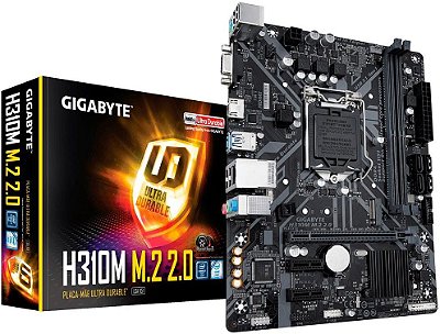 PLACA MÃE INTEL GIGABYTE H310M M.2 2.0 DDR4 LGA1151