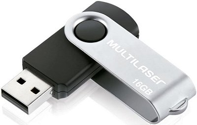 PENDRIVE MULTILASER 16GB TWIST USB 2.0 PD588