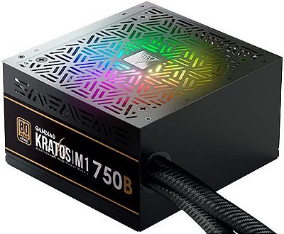 FONTE GAMDIAS KRATOS M1 750W 80PLUS BRONZE RGB M1-750B