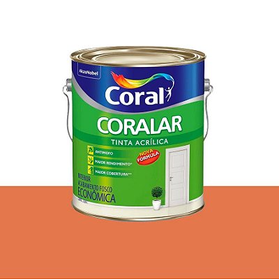 Tinta Coralar Laranja Maracatu 3600L