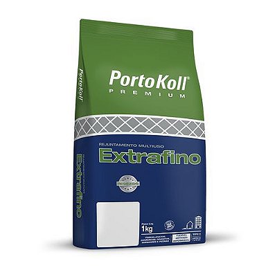 Portokoll - Rejunte Porcelanato Cinza Platina 1KG