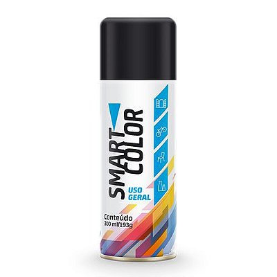 Smartcolor- Spray Smart Preto Fosco 300ML 9711